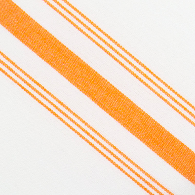 Polyester Striped Rectangle Napkin, Orange