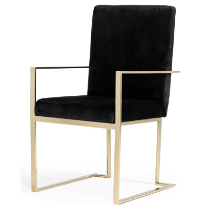 Chaise avec accoudoirs rembourrée Jahtavious