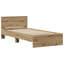 Vidaxl Bed Frame Without Mattress With Headboard Artisan Oak 75X190 Cm-1112222734-1112222733