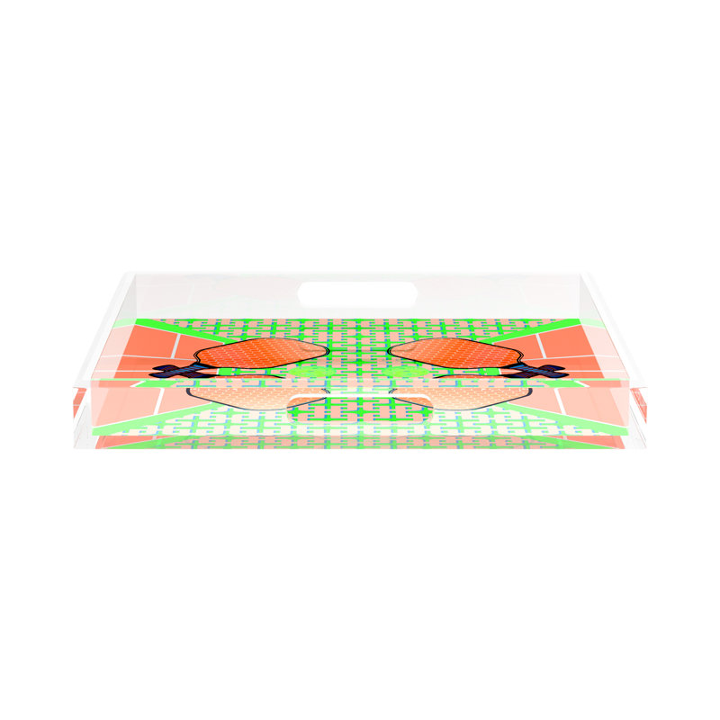 Decorative Tray, 2" H x 15" W x 15" D, Pam/Emma