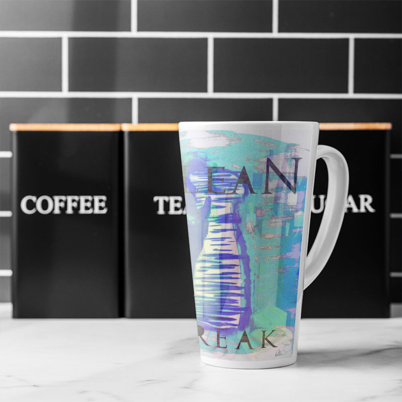 Clean Freak Latte Mug, Blue