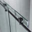 68-72" W x 76" H Three-Panel Single Sliding Frameless Shower Door with 3/8"(10mm) Clear Tempered Glass, Stainless Steel Accessories-51392860
