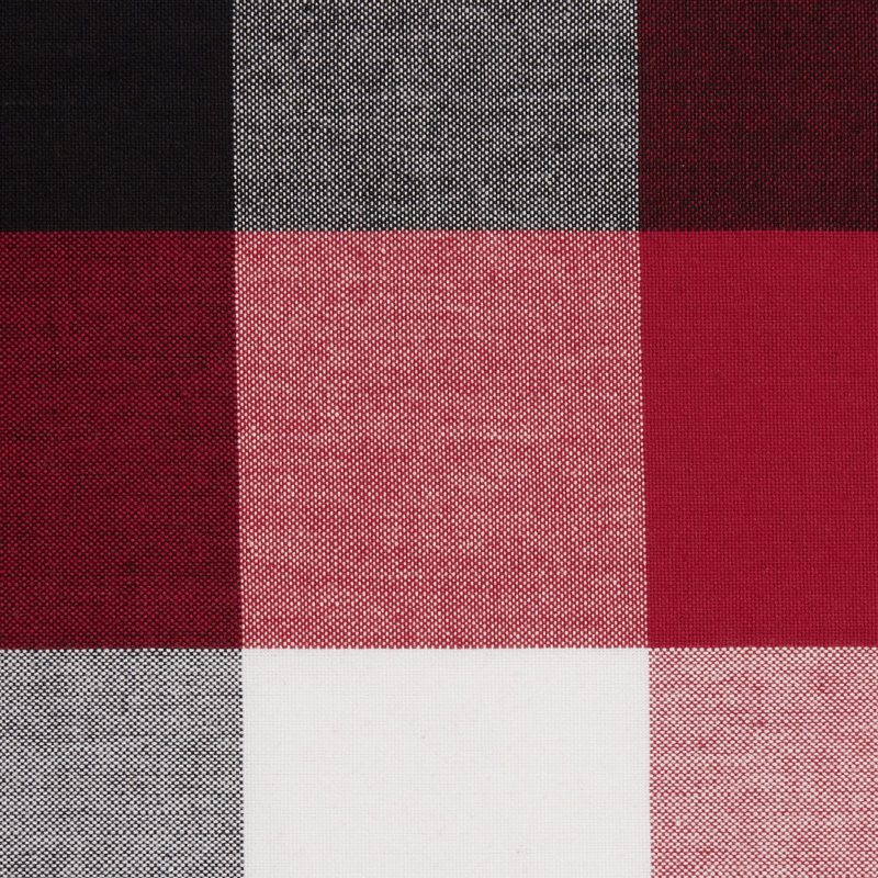Betzabeth Checkered 100% Cotton Tablecloth, 60" L x 84" W, Cardinal Red