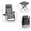 Ensemble de chaise à gravité zéro Outsunny avec table d'appoint, chaise inclinable pliante avec porte-gobelets et coussins, chaise longue réglable pour piscine, jardin, pelouse, plage, gris-1175254016