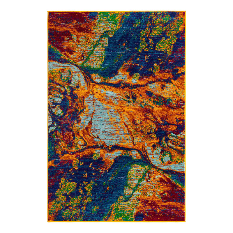 Malaija Abstract Indoor Rug, Rectangle 4' x 6'