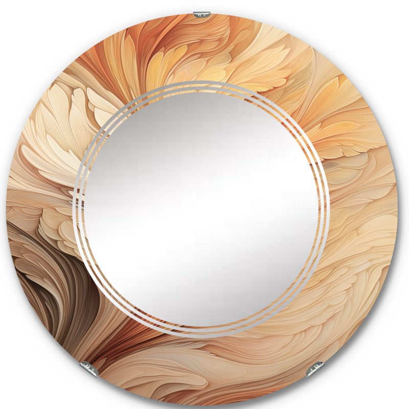 Dilton - Miroir mural moderne rond, 24 po x 24 po