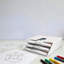 Organisateur de dossiers horizontal à trois dossiers, organisateur de bureau à 3 niveaux ou mural avec fabrication robuste pour le bureau et la maison