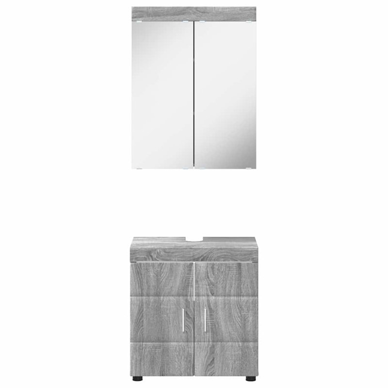 Vanity & Mirror Set, Grey