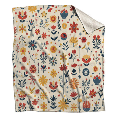 Floral Botanical Pattern Blankets