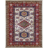 Traditional, Transitional One-of-a-Kind Rectangle 3'2" X 4'1" Hand Knotted Area Rug