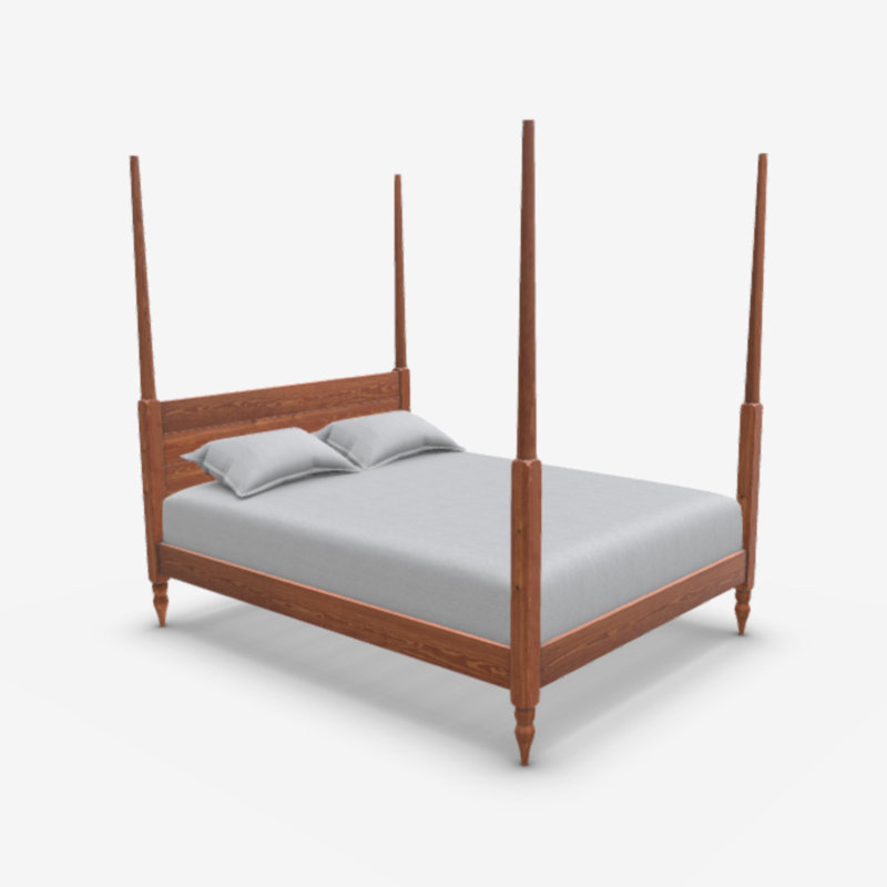 Thorndale Solid Wood Bed, Red Wood, Single (3')