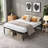 Jet black heavy duty metal queen size bed frame for bedroom, guest room and dorm use, solid noise-free construction with under-bed storage-1303599185