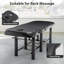 Lit de massage professionnel à tête de table 73,3 "avec plateau réglable et dossier en métal-1361147023