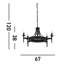 Eastbourne 5 - Light Waggon Wheel Chandelier