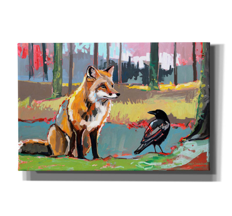 «Meet Us Right Here» par Adam Swanson, art mural sur toile, H 12 po x l 18 po x P 0,75 po