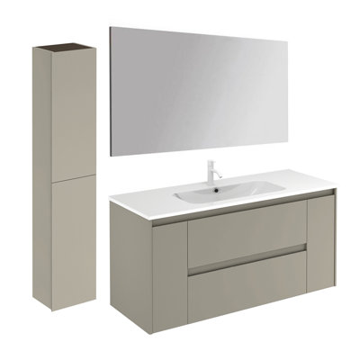 Ensemble de meuble-lavabo simple 47 po avec miroir Durazo