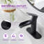 Robinet de salle de bains monotrou avec ensemble de drainage-88998805