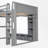 Wooden Gaming Loft Bed with Desk, Multi-Storage Shelves, LED Lights & Hanging Clothes Rack- Ideal for Bedroom, Dorm, and Home Office-1771373529-1771373528