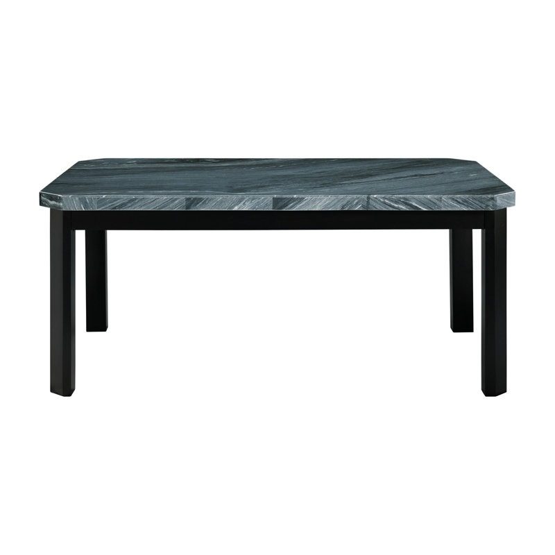 Biggs Marble Top Four Leg Dining Set