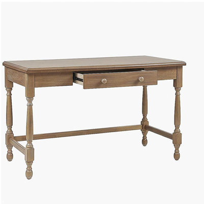 Solid Wood Desk with 1 Drawer and turned legs