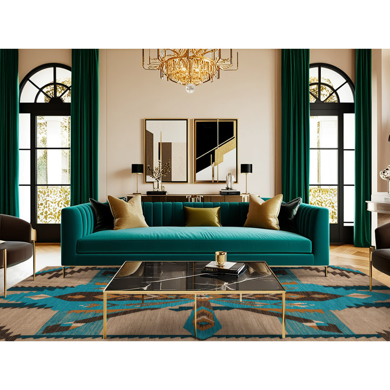  Tapis lavable libellule style sud-ouest, Carré 3 pi x 3 pi