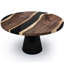 Asolo Round Walnut Wood Dining Table-1655029121