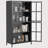 Brandol Metal Storage Cabinet with Tempered Glass Doors, Adjustable Shelves and Anti-Tipping Device-2133145004