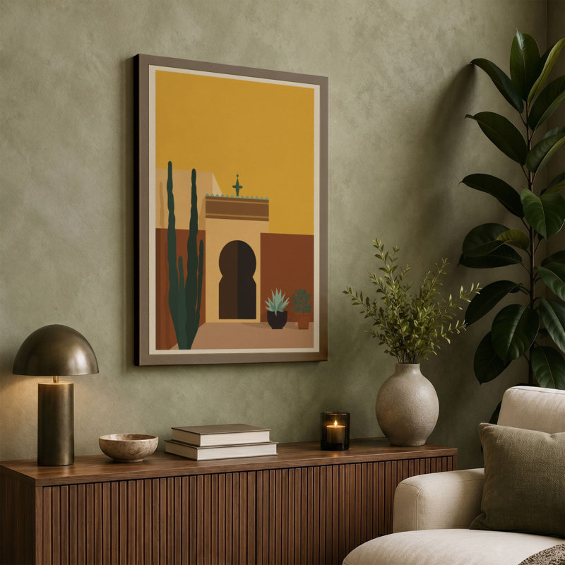 Desert Doorway Southwestern - Wrapped Canvas, 18x12 - 45.7 x 30.5 cm, White Border