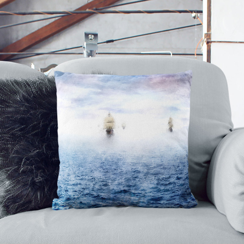 Square Throw Cushion, 55cm H x 55cm W x 20cm D, Black