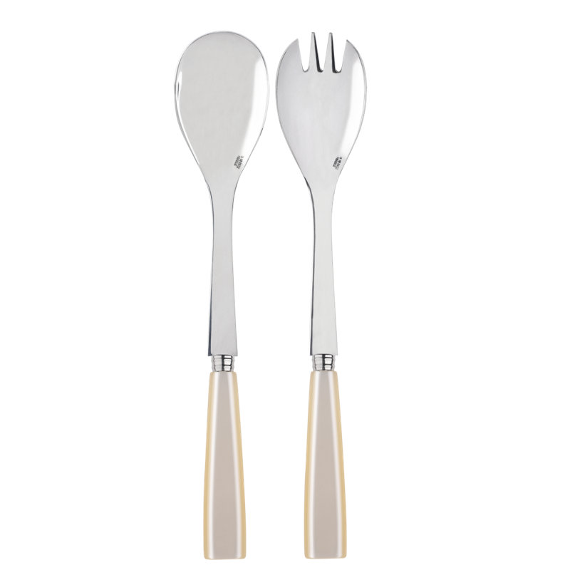 Sabre Paris - Salad Cutlery Set Icône, Pearl
