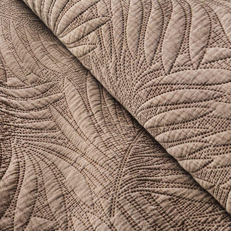 Rhoden Floral Bedspread, Brown, W220 x L240cm
