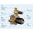 12 Inch Rainfall Shower System with Brass Valve - 2 Function (Top/Hand) & 3 Modes Handheld Shower (High Pressure)-126532334