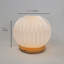Lampe globe en bois massif Regenia