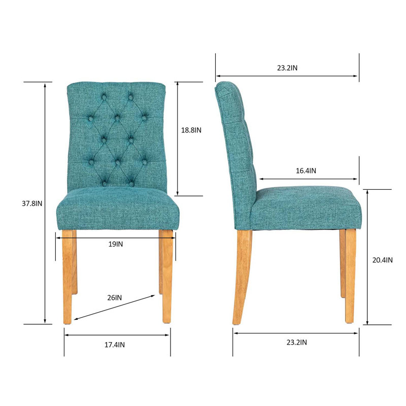 Kyzer Upholstered Dining Chair, Green