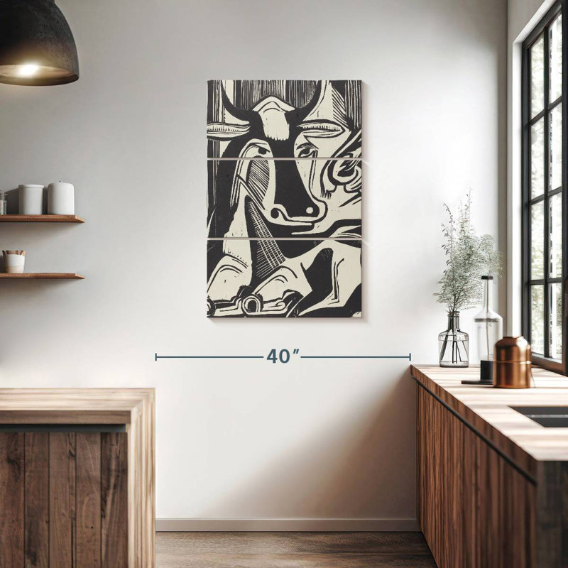 Brampt, la grande vache couchée, H 38 po x l 24 po