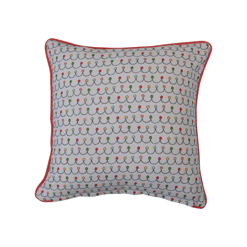 Housse et insert de coussin carré en coton 