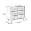 Armoire de rangement en noyer avec compartiments spacieux