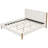 Boucle Thick Headboard Platform Bed-1327475784