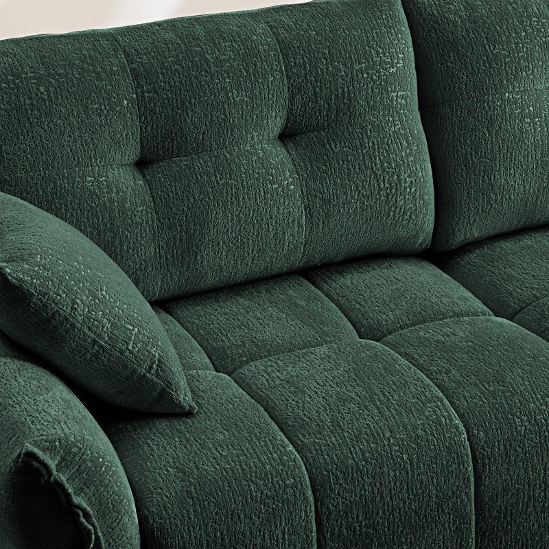 Ergonomic Single Seater Sofa With Throw Pillows