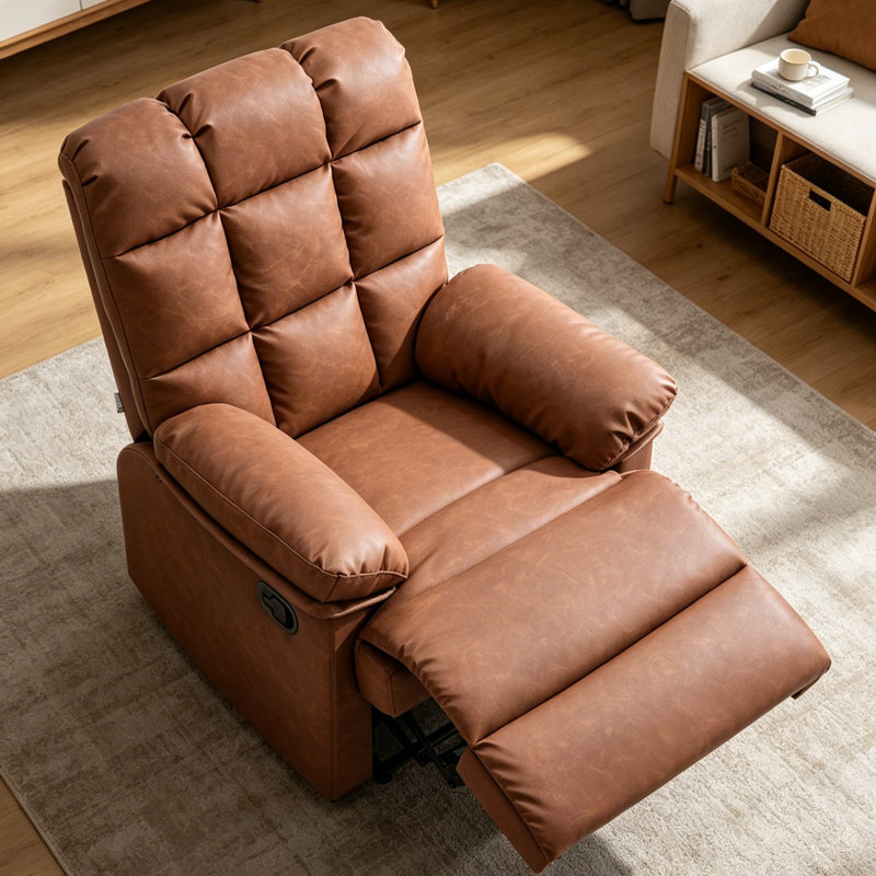 1 Seater Faux Leather Sofa
