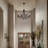 Havalah 10 - Light Steel Candle Style Dimmable Wagon Wheel Chandelier