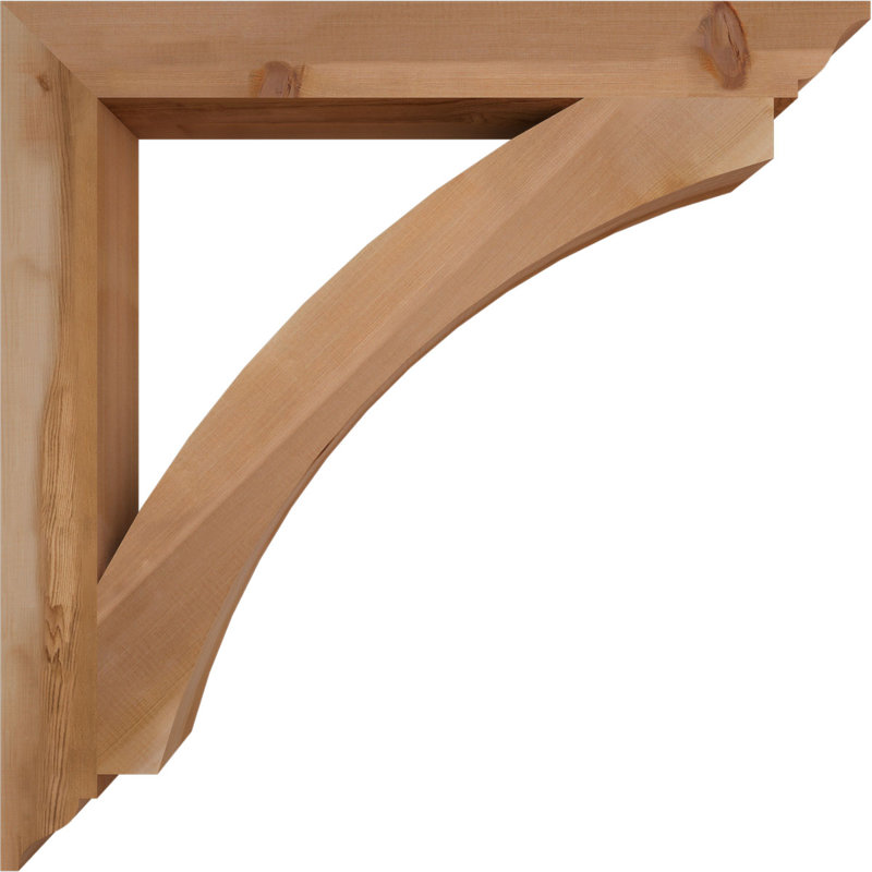 Thorton Traditional Bracket, 36"H x 3.5"W x 36"D, Western Red Cedar (Smooth)