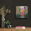 Art mural luxueux en métal «The Yellow Cottage» par Carrie Sharp, 12 po x 12 po-114799778