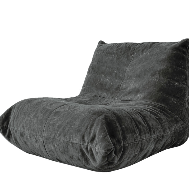 Fauteuil à billes avec système de soutien ergonomique à 5 voies, chenille en soie argentée brillante, fond coulissant, options de couleurs, flanelle gris chaud, espace de travail fonctionnant en commun, profondeur de 43,52 po, largeur de 35,1 po, 25,95 po