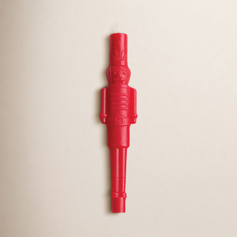 Unscented Taper Candle, Red