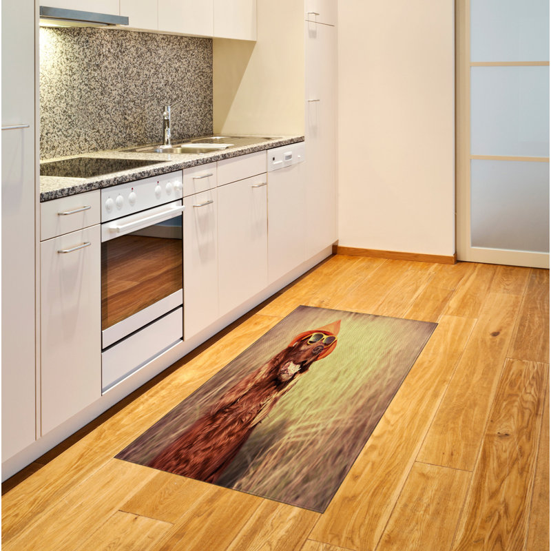 Tapis décoratif à longs poils en fibre de polyester haute densité Animal, Rectangle 2 pi 7 po x 5 pi
