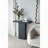 Square Coffee Table with Pedestal Base – Black
