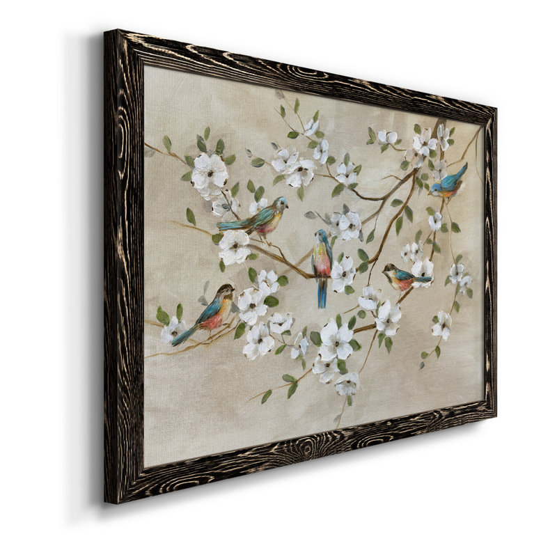 Birds of a Feather - Peinture sur toile encadrée, H 24 po x l 18 po x P 1,5 po, Noir