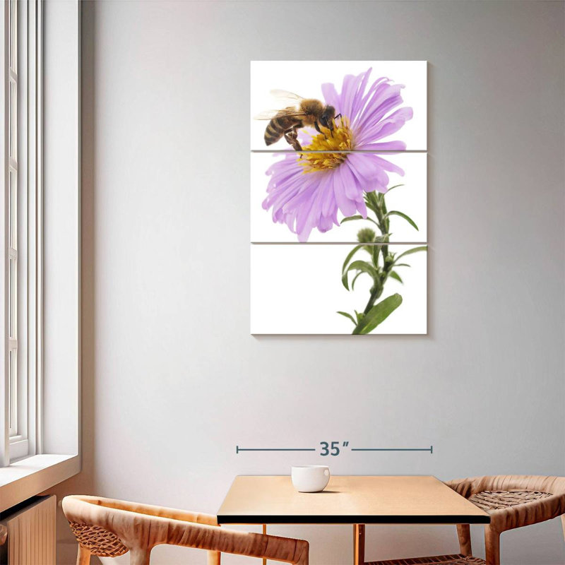 Brampt Bee On Flower, 57" H x 36" W