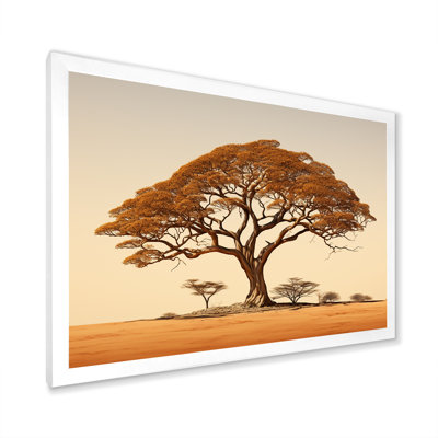 Arbre africain sur l'arbre, reproduction sur toile